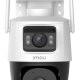 Imou Crusier DUAL 6MP (3MP+3MP) Telecamera Wi-Fi Esterno Doppio Obiettivo, 360°PTZ Videocamera Sorveglianza Esterno con Visione Notturna a Colori, Rilevamento Umano/Veicoli, IP66, Tracciamento Intelli 2