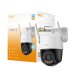 Imou Cruiser SC 4G 2K (3MP) - Telecamera 4G da esterno Motorizzata 360° - Visione Notturna a Colori, IP66, Tracciamento Intelligente, Rilevamento Umano, Deterrenza attiva (Faretto, Luci Blue e Rosse e 2