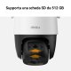 Imou Cruiser SC 4G 2K (3MP) - Telecamera 4G da esterno Motorizzata 360° - Visione Notturna a Colori, IP66, Tracciamento Intelligente, Rilevamento Umano, Deterrenza attiva (Faretto, Luci Blue e Rosse e 11