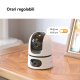 Imou Ranger DUAL 6MP (3MP+3MP) Telecamera WiFi Interno con Doppia Lente, 360°PTZ Telecamera da Interno, Rilevamento Umano, Tracciamento Intelligente, Visione Notturna a Colori, Modalità Privata 2,4ghz 8