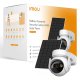 Imou Cell PT Lite Kit - Telecamera da Esterno a batteria con risoluzione 2K (3MP), Rilevamento Movimento/Umano, Visione Notturna a Colori, Audio Bidirezionale, IP66 3