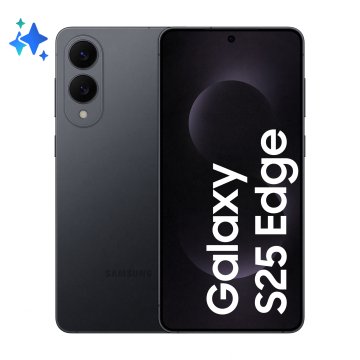 Samsung Galaxy S25 Edge, Smartphone AI, Display 6.7'' QHD+ Dynamic AMOLED 2X, Fotocamera 200MP, RAM 12GB, 256GB, 3.900 mAh, Titanium Jetblack