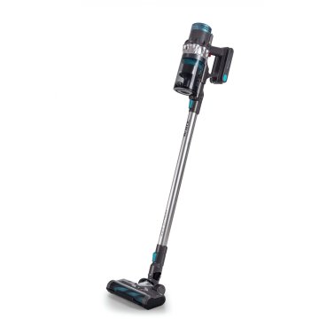 Ariete 2704 22V Lithium Digital Panel, Scopa elettrica senza filo, Cordless, Voltaggio 22,2V, Capacità serbatoio 1L, Spazzola motorizzata, Blu