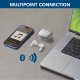 Cellularline Key Pro Auricolari Bluetooth con custodia di ricarica, display LED e funzione ENC 14
