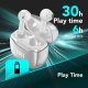 Cellularline Core Pro Auricolari Bluetooth con custodia di ricarica, display LED e funzione ENC 17