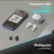 Cellularline Core Pro Auricolari Bluetooth con custodia di ricarica, display LED e funzione ENC 18