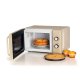 Ariete Linea Vintage 3960 Forno a microonde Vintage, 800W, Capacità 20L, 3 funzioni, 6 livelli di cottura, Timer, Beige 3
