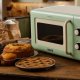 Ariete Linea Vintage 3960 Forno a microonde Vintage, 800W, Capacità 20L, 3 funzioni, 6 livelli di cottura, Timer, Verde 6