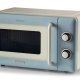 Ariete Linea Vintage 3960 Forno a microonde Vintage, 800W, Capacità 20L, 3 funzioni, 6 livelli di cottura, Timer, Celeste 2