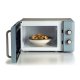 Ariete Linea Vintage 3960 Forno a microonde Vintage, 800W, Capacità 20L, 3 funzioni, 6 livelli di cottura, Timer, Celeste 4
