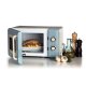 Ariete Linea Vintage 3960 Forno a microonde Vintage, 800W, Capacità 20L, 3 funzioni, 6 livelli di cottura, Timer, Celeste 5