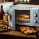Ariete Linea Vintage 3960 Forno a microonde Vintage, 800W, Capacità 20L, 3 funzioni, 6 livelli di cottura, Timer, Celeste 6