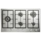 Indesit IN 9522 IX 1 piano gas inox 90cm 5 fuochi bruciatore doppia corona griglie in ghisa lavabili in lavastoviglie 2