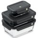 Miele GaLa Rettangolare Contenitore 3 L Nero, Trasparente 3 pz 3