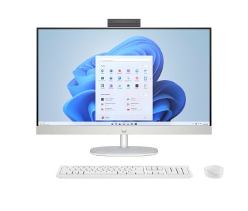HP All-in-One 27-cr0061nl Intel® Core™ i5 i5-1335U 68,6 cm (27") 1920 x 1080 Pixel PC All-in-one 16 GB DDR4-SDRAM 512 GB SSD Windows 11 Home Wi-Fi 6 (802.11ax) Bianco