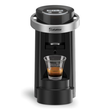 Caffè Borbone Bluemoon Macchina da Caffè a Cialde ESE 44mm – Multifunzione per Espresso, Infusi e Bevande Calde, Pressione 15 bar, Serbatoio 0.9L - Nero