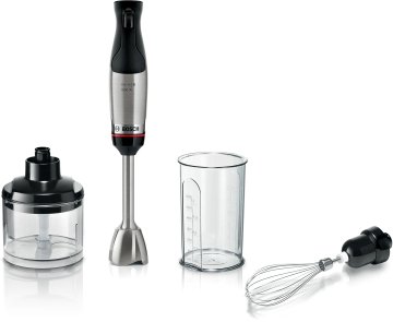 Bosch Serie 6 MSM6M621 frullatore 0,5 L Frullatore ad immersione 1000 W Nero, Acciaio inox