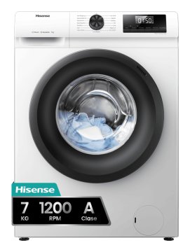 Hisense WFQP701219VM lavatrice Caricamento frontale 7 kg 1200 Giri/min Bianco