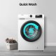 Hisense lavatrice WFQP701219VM 7 Kg Classe A Vapore Quick Wash Inverter 12