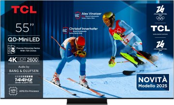 TCL C79K Serie Smart TV QD-MiniLED 4K 55" 55C79K, 144Hz, audio B&O, Dolby Vision IQ & Atmos, Google TV