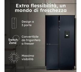 Haier HSPR79F18EWMB Frigorifero Side By Side 3 Porte Libera installazione 573L E Nero