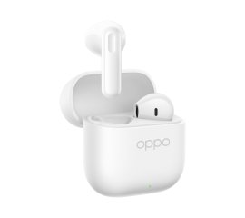 OPPO Enco Buds3 Auricolari True Wireless, 42h di Autonomia, Driver Dinamico da 12.4mm, BT 5.4, Controlli Touch, Cancellazione rumore passiva, Android e iOS, IP55, [Versione Italiana], Bianco
