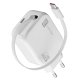 Cellularline Retractable Power 30W Caricabatterie da rete 30W con cavo retrattile USB-C e porta USB-C 18