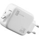 Cellularline Retractable Power 30W Caricabatterie da rete 30W con cavo retrattile USB-C e porta USB-C 4
