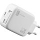 Cellularline Retractable Power 30W Caricabatterie da rete 30W con cavo retrattile USB-C e porta USB-C 5