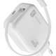 Cellularline Retractable Power 65W Caricabatterie da rete 65W con cavo retrattile USB-C e porta USB-C 12