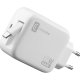 Cellularline Retractable Power 65W Caricabatterie da rete 65W con cavo retrattile USB-C e porta USB-C 4