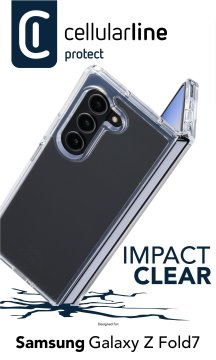 Cellularline Impact Clear Case - Galaxy Z Fold7 Custodia trasparente ultra-protettiva