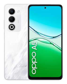 OPPO A5 Smartphone, Foto AI 50MP, Frontale 5MP, Display 6.67” 90HZ LCD HD+, 6000mAh, RAM 6(Esp2GB/4GB/6GB)+ROM 128GB (esp1TB), IP65, [Versione Italia], Mist Bianco