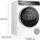 Bosch Serie 6 WQB246C0II Serie 8 Asciugatrice a pompa di calore 9 kg Bianco 7