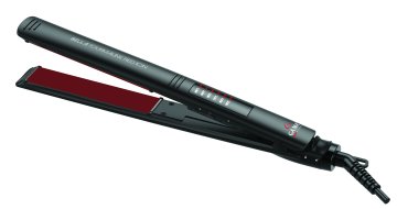 GA.MA Piastra Bella Tourmaline Red Ion Led, Tecnologia Micro Shine, Trafile rivestite in Tormalina, Tecnologia Ioni, per Capelli Idratati, Luminosi e Senza Crespo, Trafile larghe 120x25 mm, Temperatur