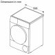 Bosch Serie 6 WQG233D1II asciugatrice Libera installazione Caricamento frontale 8 kg Bianco 16