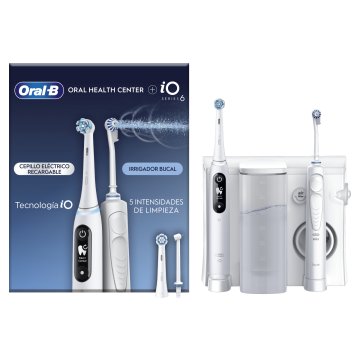 Oral-B iO6 & OxyJet Adulto Spazzolino rotante-oscillante Bianco