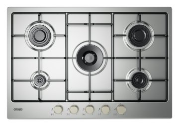 De’Longhi YLG 75 F piano cottura Acciaio inox Da incasso 75 cm Gas 5 Fornello(i)