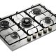 De’Longhi YLG 75 F piano cottura Acciaio inox Da incasso 75 cm Gas 5 Fornello(i) 4