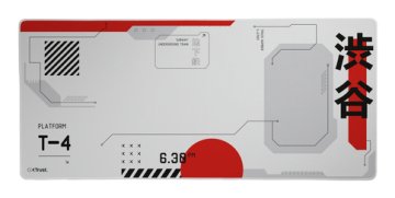 Trust GXT 759 XXL Tappetino per mouse per gioco da computer Nero, Grigio, Rosso, Bianco