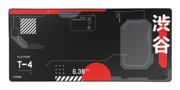 Trust GXT 759 XXL Tappetino per mouse per gioco da computer Nero, Grigio, Rosso, Bianco