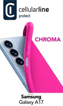 Cellularline Chroma - Galaxy A17 Custodia in gomma morbida e colorata