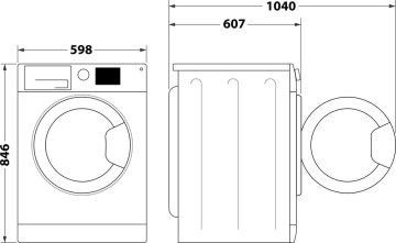 Indesit C YD 102D WW IT, Capacità 10kg, classe E, colore Bianco, Dispay digitale, QuickDry