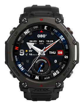 Amazfit T-Rex 3 Pro 3,81 cm (1.5") AMOLED 48 mm Digitale Touch screen Nero GPS (satellitare)