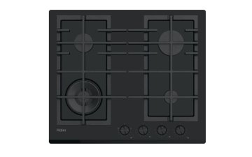 Haier Series 4 HAVG6BF4HBPB Nero Da incasso 59.5 cm Gas 4 Fornello(i)
