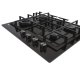 Haier Series 4 HAVG6BF4HBPB Nero Da incasso 59.5 cm Gas 4 Fornello(i) 5