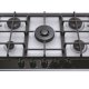 Haier Series 4 HAHG7W5XH Acciaio inox Da incasso 74.5 cm Gas 5 Fornello(i) 7