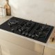 Neff T29RHS4S0 piano cottura Nero Da incasso 90 cm Gas 5 Fornello(i) 5