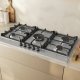 Neff T29CIR8N0 piano cottura Nero, Acciaio inox Da incasso 90 cm Gas 5 Fornello(i) 5