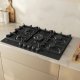 Neff T27CIQ8S0 piano cottura Nero Da incasso 75 cm Gas 5 Fornello(i) 5